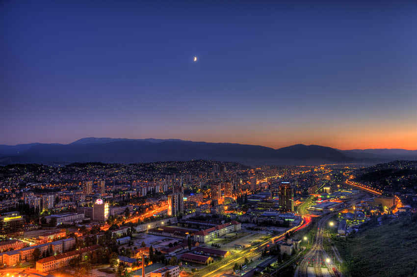 Sarajevo by night